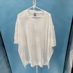 Digriprint Men's White Graphic Print Crew Neck Cotton T-Shirt Short Sleeve 5XL